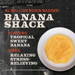 Banana Shack Badder 4g Live Rosin Concentrate