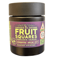 Fruit Squares - PM Elderberry Pear I 100mg I Green River Cannabis Company