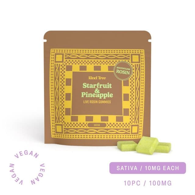 Starfruit & Pineapple Live Rosin Gummies