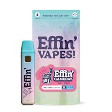 Effin' Gameday Watermelon Ice Team USA 4:1 THC:THCv Disposable Vape
