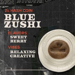 Blue Zushi - 2g Hash Coins Concentrate