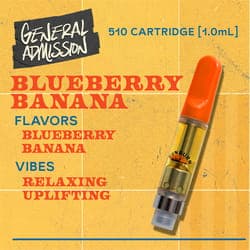 Blueberry Banana - 1g Distillate Vape Carts