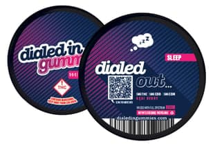 Dialed In | Innovation | Rosin Gummies | Sleep | Acai Berry | 1:1:1 CBN:CBD:THC | 100mg 20pk