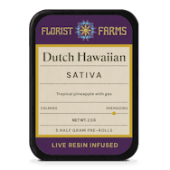 Florist Farms | Dutch Hawaiian | Live Resin Infused | 5 Pack