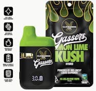 Claybourne Co Gassers Lemon Lime Kush Hybrid Liquid Diamond AIO 1g