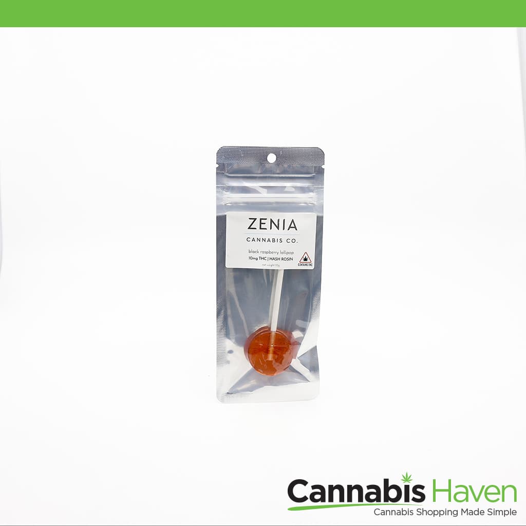 Zenia Black Raspberry Hash rosin Lolli 10mg