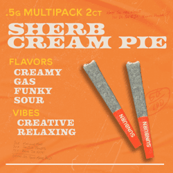 Sherb Cream Pie - 2ct Pre Rolls