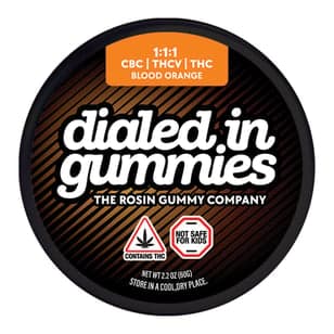 100mg - Blood Orange Focus 1:1:1 #002 - Rosin Gummies (20pk)