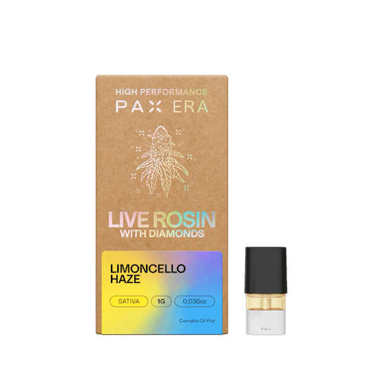 PAX | Limoncello Haze Live Rosin w/ Diamonds | Pod | 1g