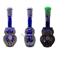 Generic | Bong | Water Pipe | 12" | Owl Soft Glass | Glow in the Dark | Assorted