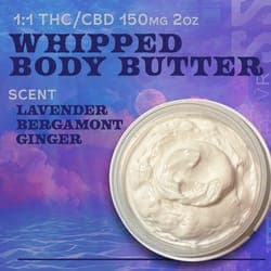 1:1 - Whipped Body Butter 150mg Topicals