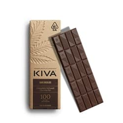 KB - KIVA - SOLVENTLESS CHOCOLATE - DARK CHOCOLATE - 100MG