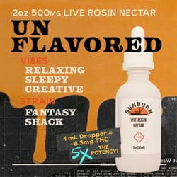 2oz Unflavored Fantasy Shack - 500mg Nectar Tincture