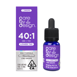 CARE BY DESIGN - CBD TINCTURE - 40:1 CBD X LOWER FULL SPECTRUM DROPS - 15ML