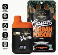 Claybourne Co Gassers Durban Poison Sativa Liquid Diamond AIO 1g