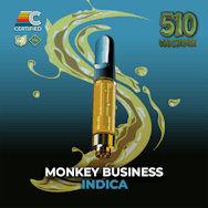 CERTIFIED | Monkey Business | 1g Dist Cart [Indica]