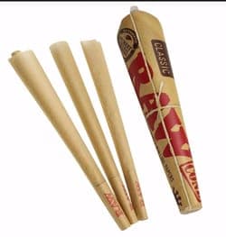 RAW Papers - | Slow Burning King Size Cone | 3-Pack