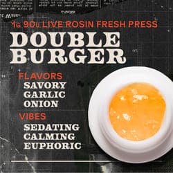 Double Burger Fresh Press 1g Live Rosin Concentrate