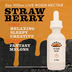 2oz Strawberry Fantasy Melons - 100mg Nectar Tincture