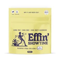 Effin' Showtime Pina Colada Sativa 2:1:1 THC:CBC:THCV - 10 Pack