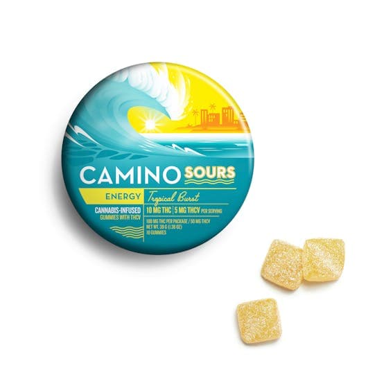 Camino Sours | Tropical Burst | Gummies 10 Pack | 2:1 THC:THC-V | 100mg