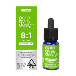 CARE BY DESIGN - CBD TINCTURE - 8:1 CBD X MEDIUM FULL SPECTRUM DROPS - 15ML