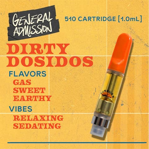 Dirty Dosidos - 1g Distillate Vape Carts