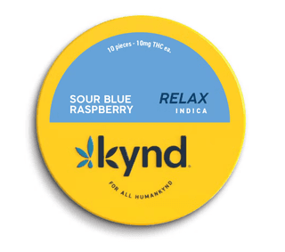 Relax Sour Blue Raspberry Gummies