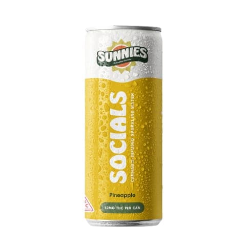 Sunnies Socials | Sparkling Water - Pineapple | 10mg