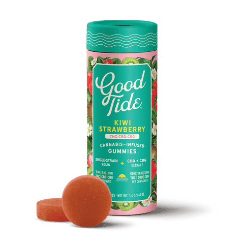 GOOD TIDE - CBG GUMMY - 1:1:1 KIWI STRAWBERRY - 300MG