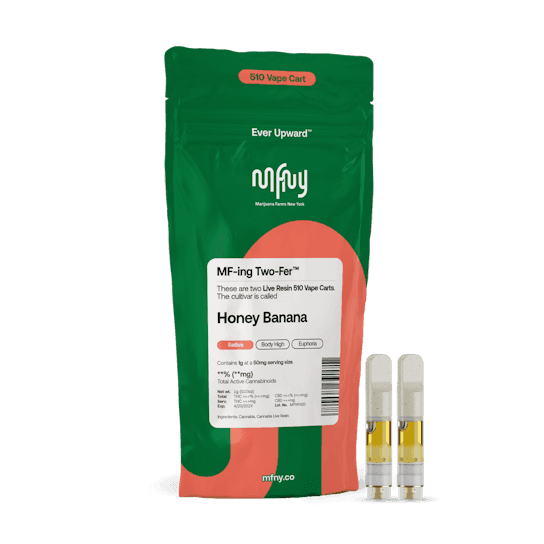 MFNY | Honey Banana Live Resin | Cartridge 2 Pack | 1g