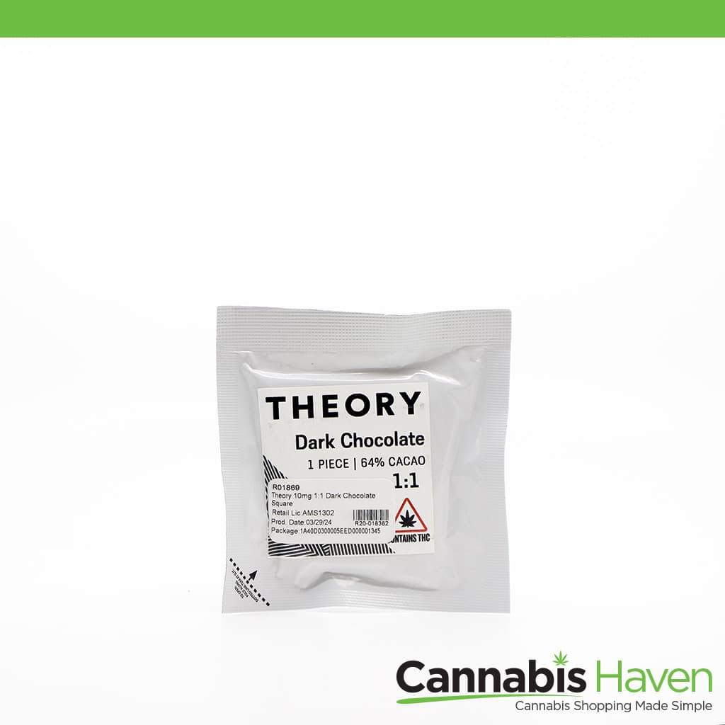 Theory 10mg 1:1 Dark Chocolate Square