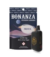 Bonanza - Blueberry Kush (I) - 4g Distillate AIO