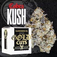 Claybourne Co Gold Cuts Cobra Kush Hybrid Indica Flower 3.5g