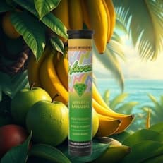 Wavez Apples N Bananas (H) 1g Liquid Diamonds Infused Pre Roll