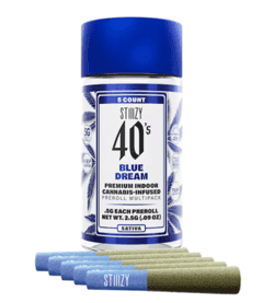 Stiiizy | 40s Blue Dream | Infused Prerolls | Sativa | 2.5g | 5pk