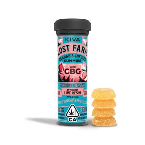 LOST FARM - CBG GUMMY - 1:1 WHITE PEACH X WHITE WIDOW - 100MG