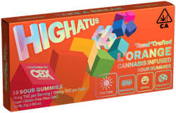 HIGHATUS - THC GUMMY - SOUR LORANGE - 100MG
