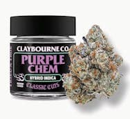 Claybourne Co Purple Chem Hybrid Indica Flower 3.5g