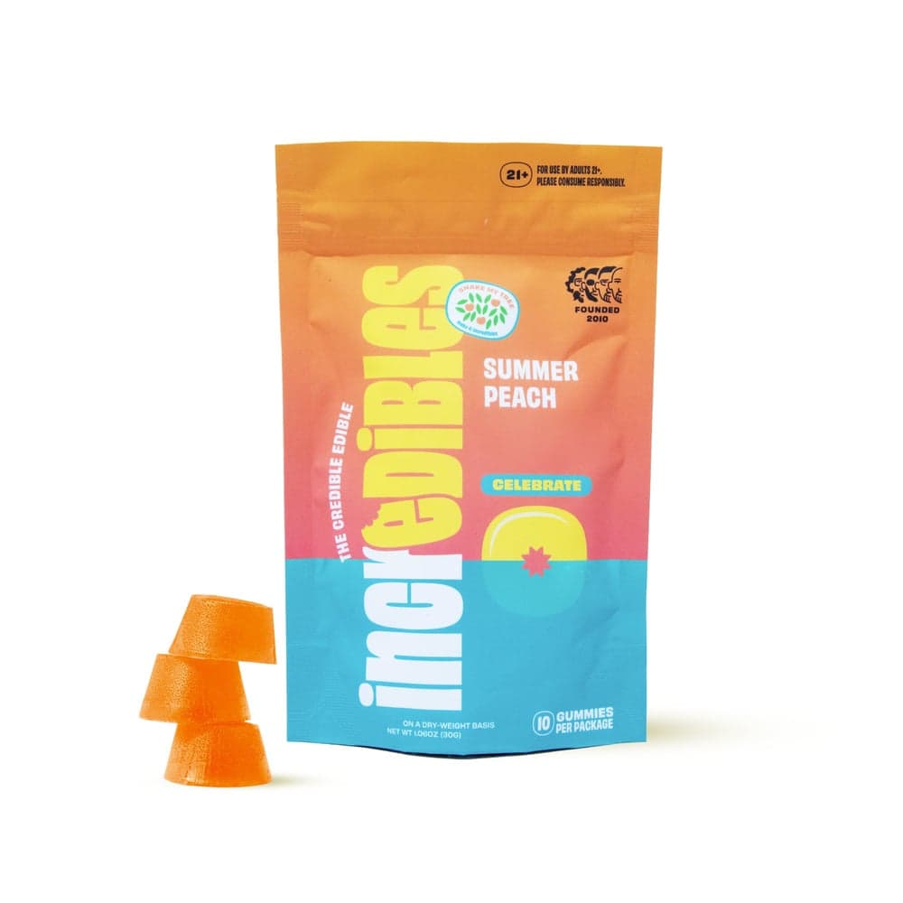Incredibles - Hemp Derived - Summer Peach 10mg THC Gummies 10pk