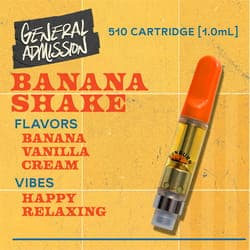 Banana Shake - 1g Distillate Vape Carts