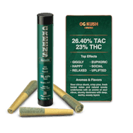 GREENS - OG Kush - 3 x .33g Mini Pre-rolls