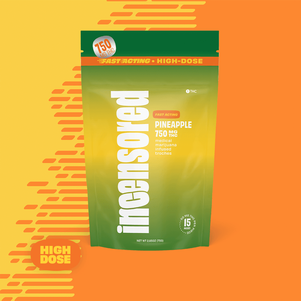 Fast Acting Pineapple High Dose [15pk] (50mg THC per Troche)