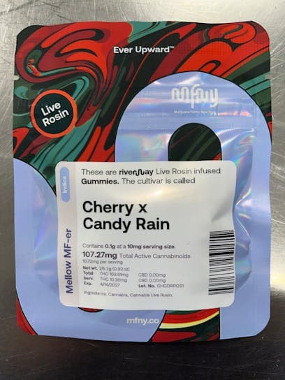 MFNY | Cherry x Candy Rain | Live Rosin Gummies 10 pcs | 100mg