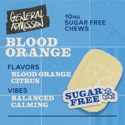 Blood Orange 100mg 10pk THC Sugar-free - Distillate Chews