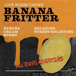 Banana Fritter 100mg 10pk - Live Rosin Chews