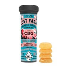LOST FARM WHITE PEACH CBG GUMMY - 100 mg - 10 Pack