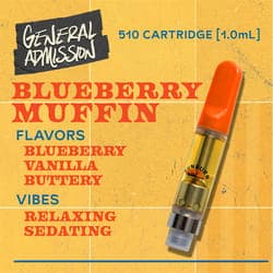Blueberry Muffin - 1g Distillate Vape Carts