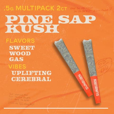 Pine Sap Kush - 2ct Pre Rolls