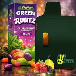 Good Green – Runtz – Full Spectrum Live Disposable – 2g
